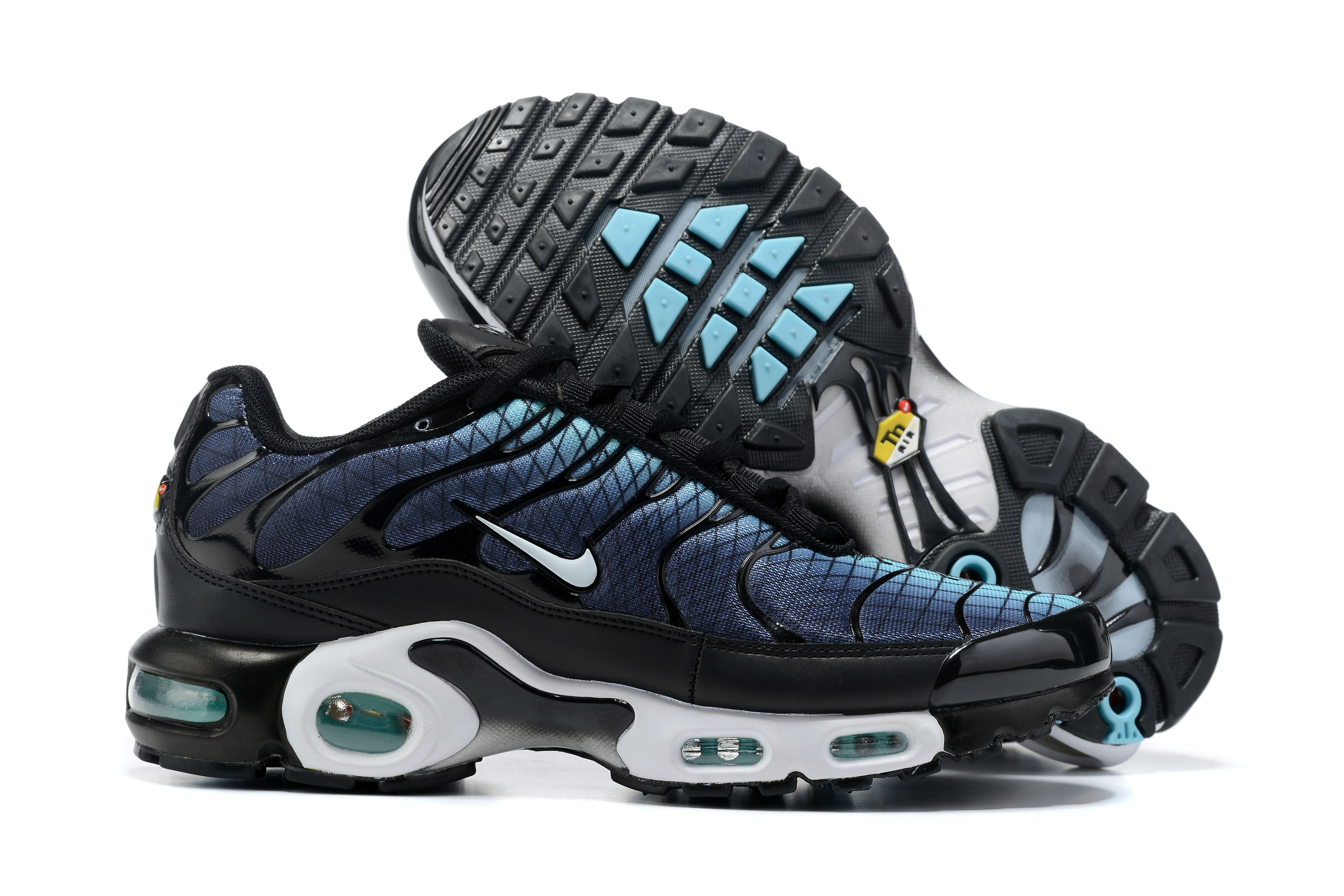 2021 New Nike Air Max Plus Blue Gold White